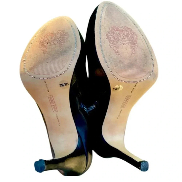 Vince Camuto Women's Heel Bootie ELVIN Black Leather Ankle Boot - SIZE 7.5M - Picture 6 of 6